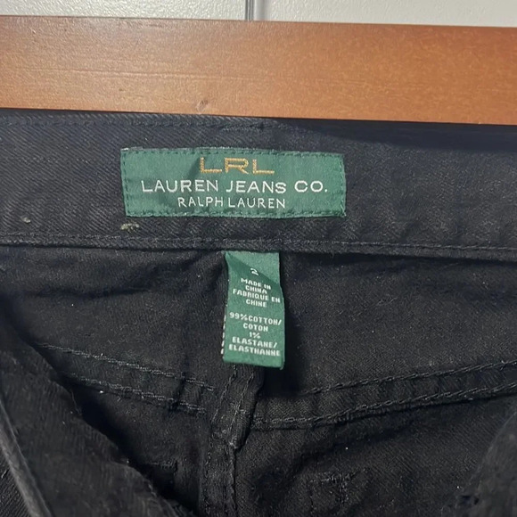 Ralph Lauren black classic bootcut jeans size 2 - Picture 2 of 13